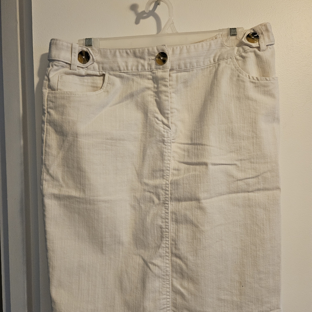 Dalia Collection Cream Skirt